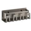 Wall-Mounted Toothbrush Holder and Mouthwash Cup, Punch-Free Space Aluminum Storage Rack