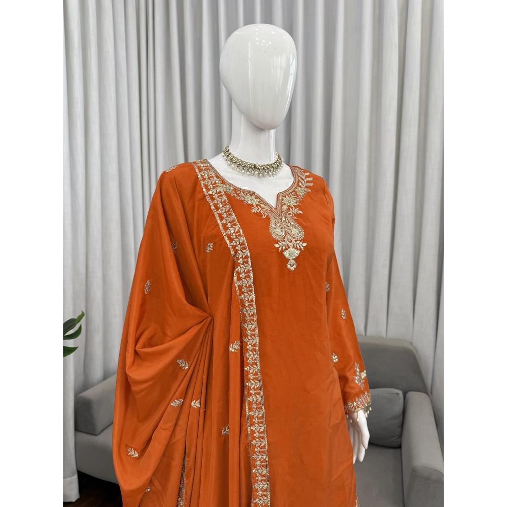Designer Paksiatni Bollywood Ethnic Sharara Suit Indian Party Wear Salwar Kameez