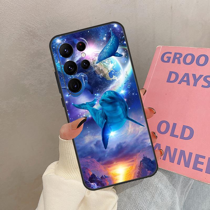 Dolphin Case For Samsung Galaxy S25 Ultra S20 S21 S22 S24 S23 Ultra S9 S10 Plus S25 FE Cover Coque