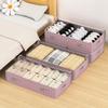 Dual Zipper Under Bed Storage Bag Non-Woven Fabric Quilt Clothes Storage Bag  Dormitory