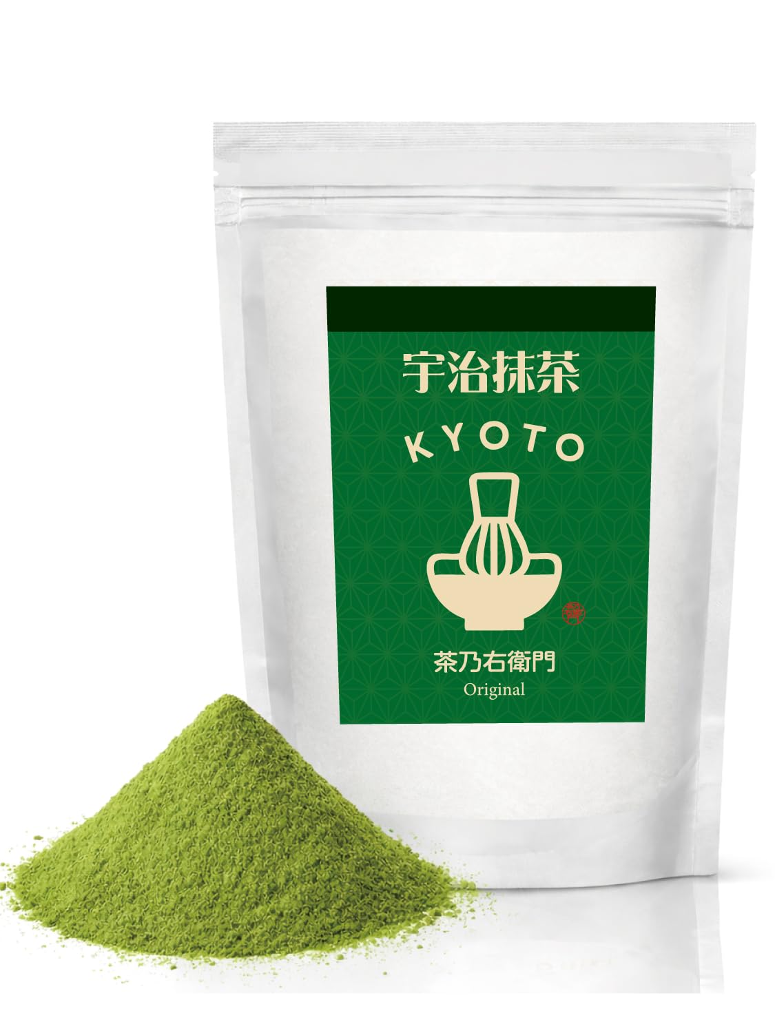 Kyoto Chanoemon Uji Matcha 100g Matcha Latte Powder for No Additives or Artificial Colors - Baking,