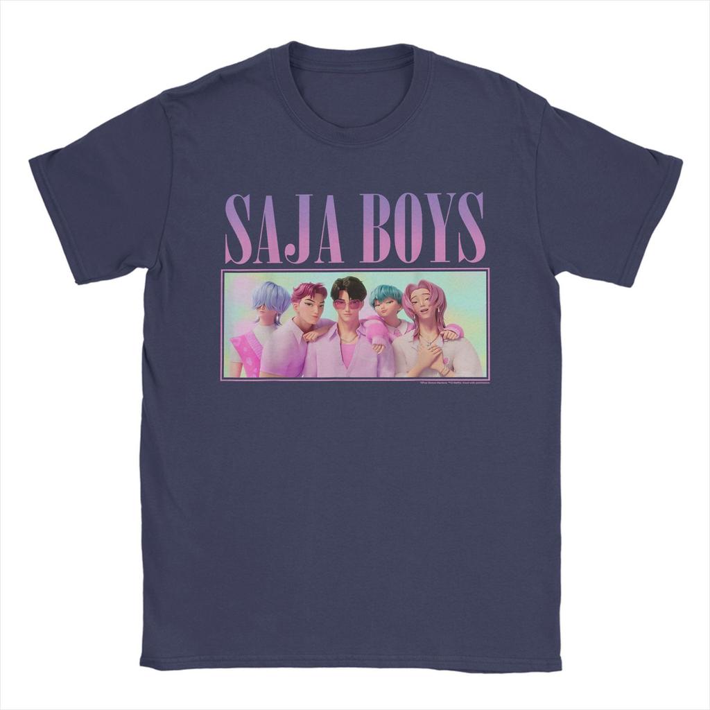 Men's T-shirts Kpop Demon Hunters Saja Boys Group Men's T-shirt