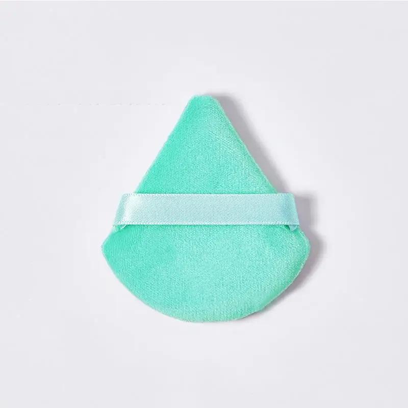 Puff Triangle For Powder Compact Face Powder Puff Sponge Reusable Velvet Make Up Sponges Blender Daily Make-Up Tool For Women