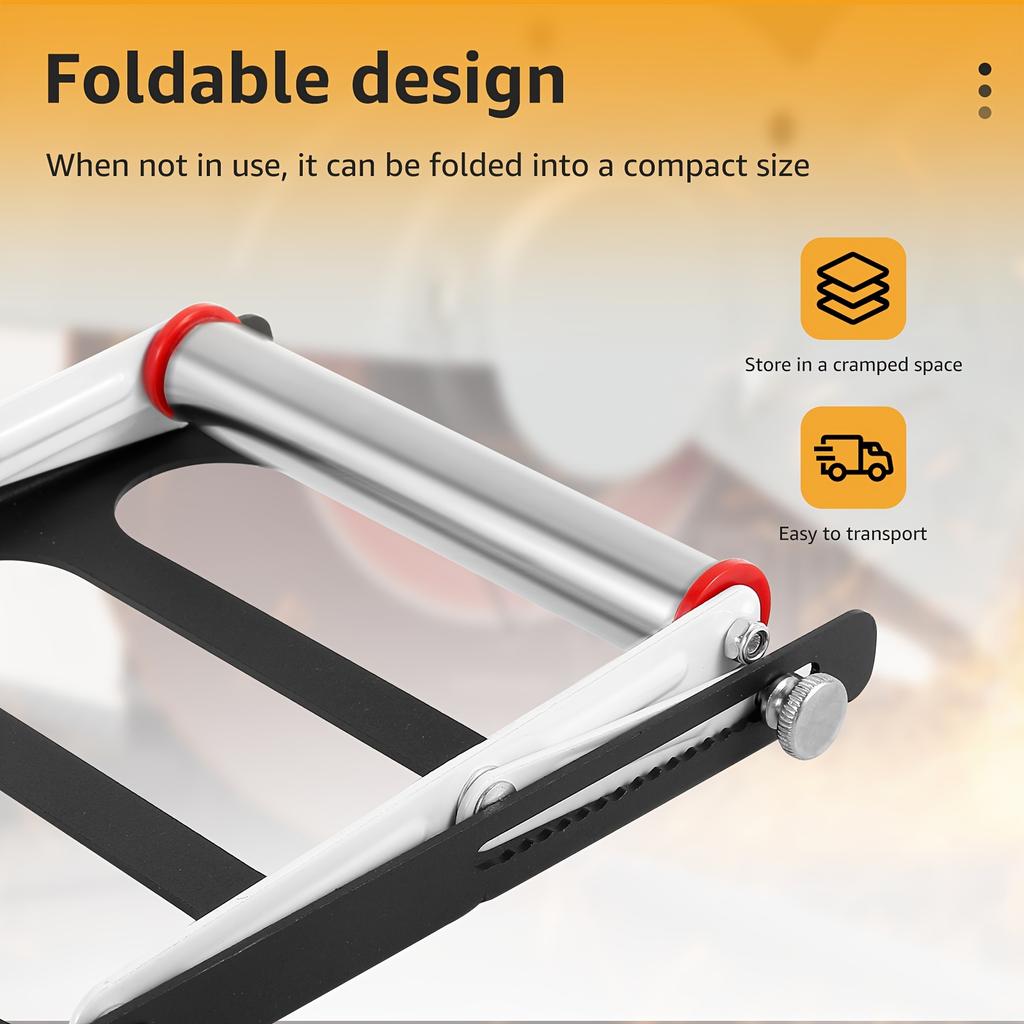 2pcs Cutting Machine Support Frame Foldable Table Saw Support Stand 55-135mm Height Adjustable Cutting Machine Material Holder