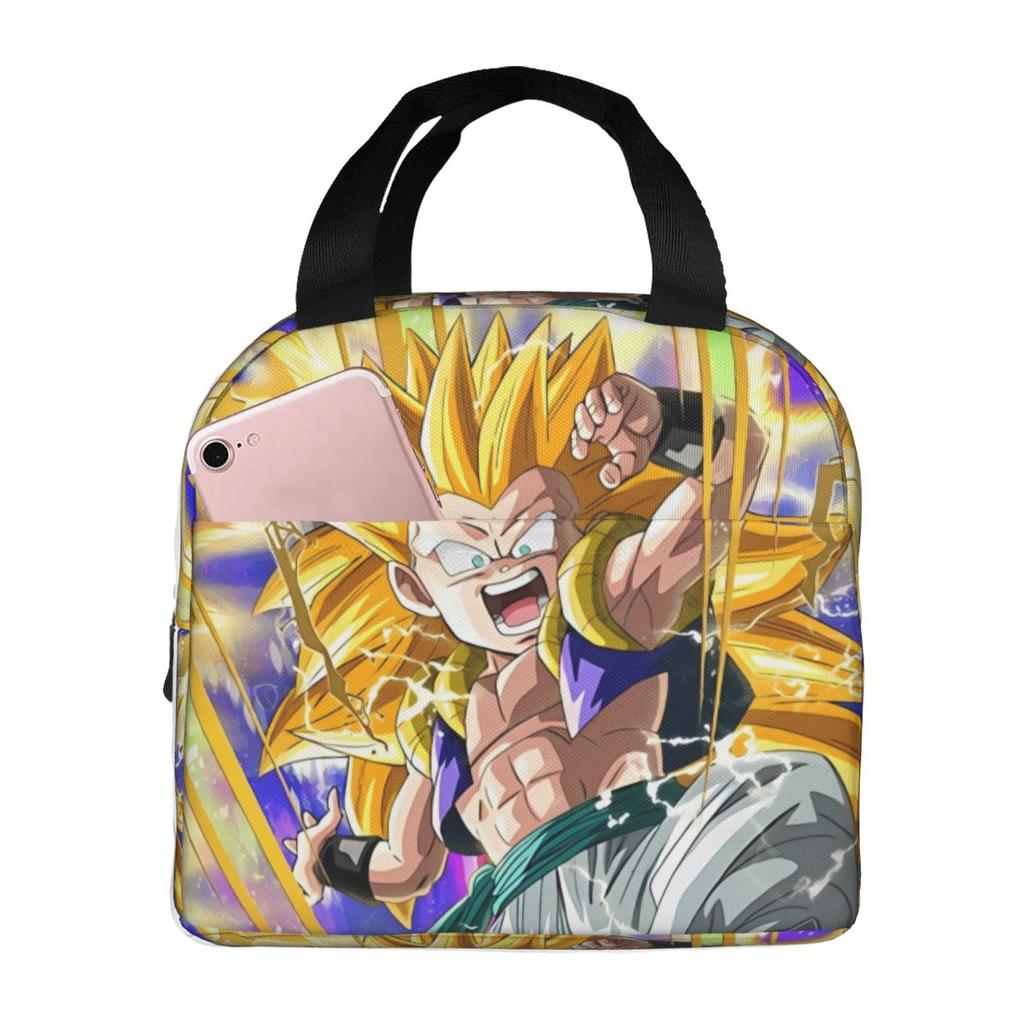 Lunch Bag, Full-Printed Picnic Bag For Primary And Secondary School Students, Cartoon Animation, Large-Capacity Thermal Insulation Lunch Box Bag