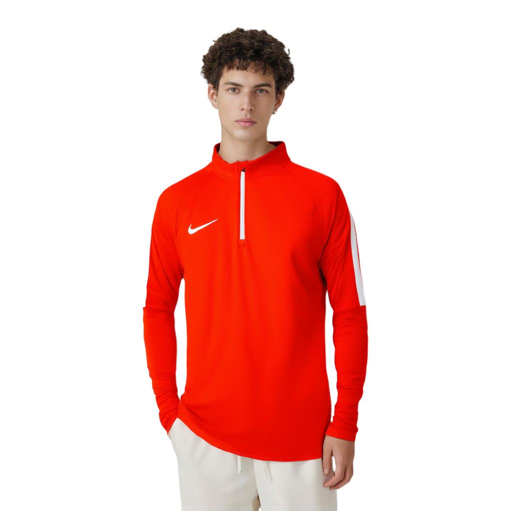 Nike Quick-Dry Long Sleeve Running Knit Top Men tops Orange-Red 839347-842