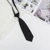 Solid Color Children's Snap Tie Basic Black Short Student Casual All-match Tie Male and Female Student Accessories