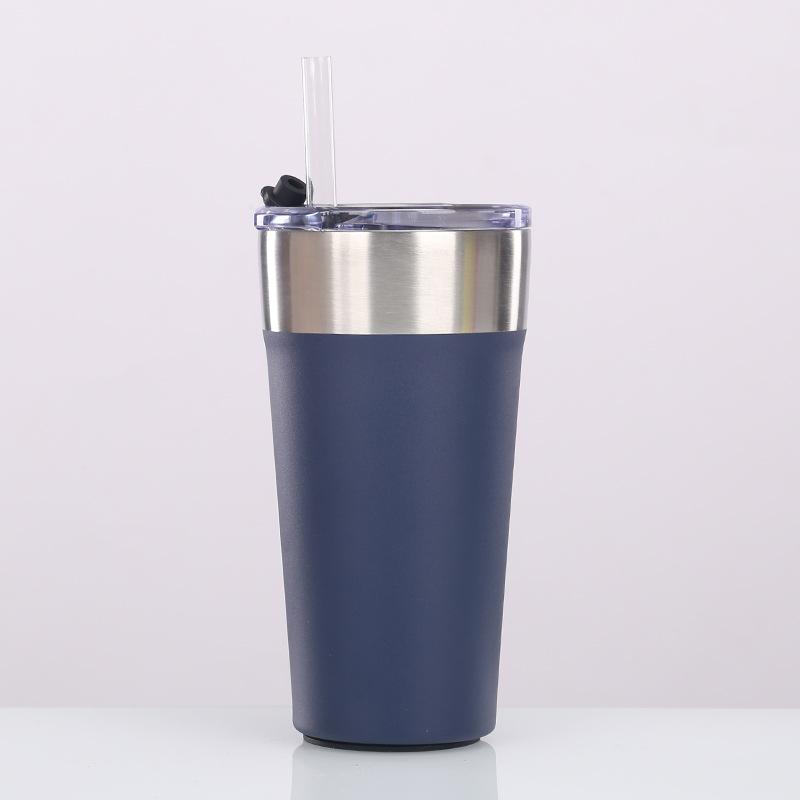 Beer Cup 304 Stainless Steel Double-Layer Vacuum Color Spray Outdoor Water Cup, Creative Car Cup