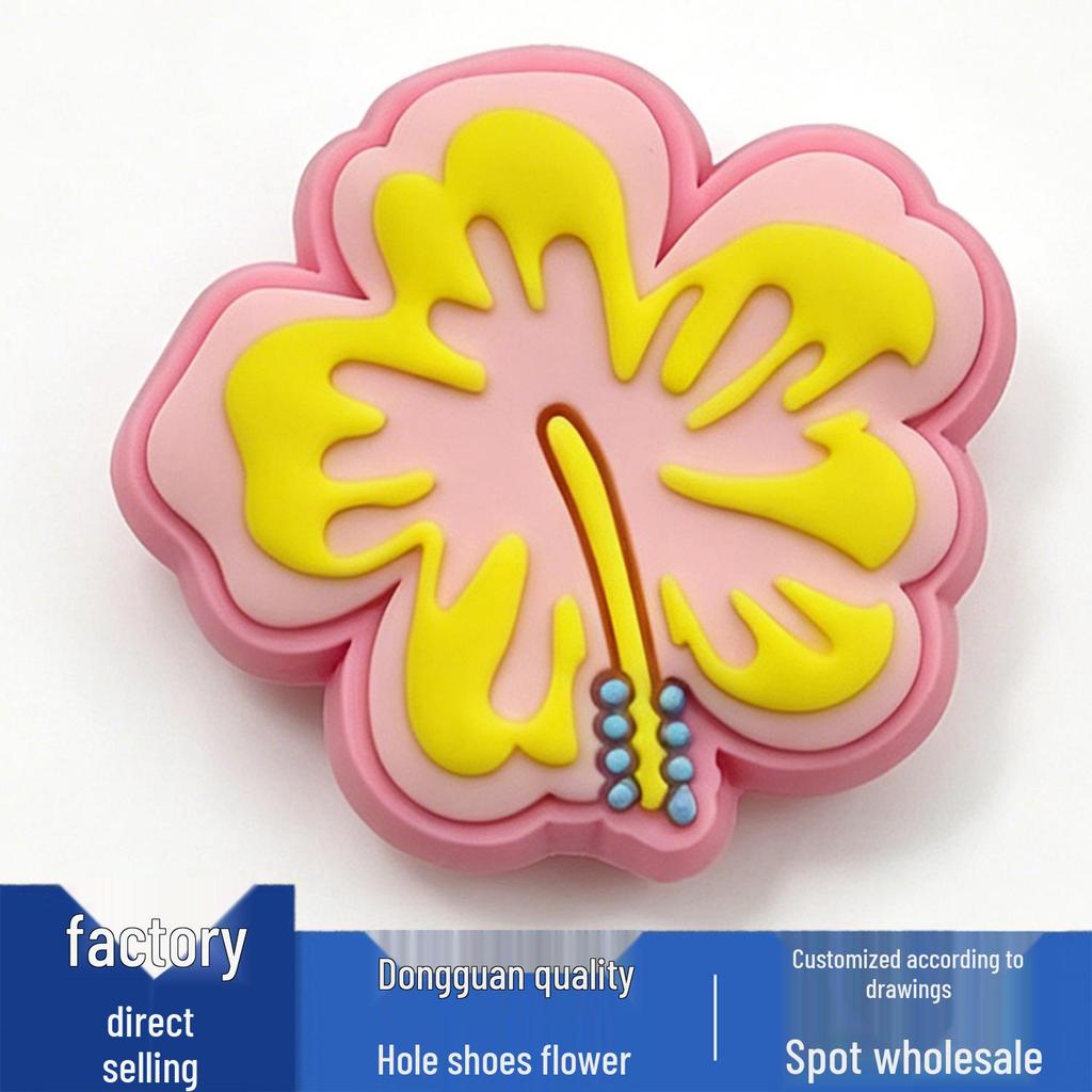 Neue süße Blumen-Schuhanhänger: Coole PVC-Accessoires für Crocs Clogs