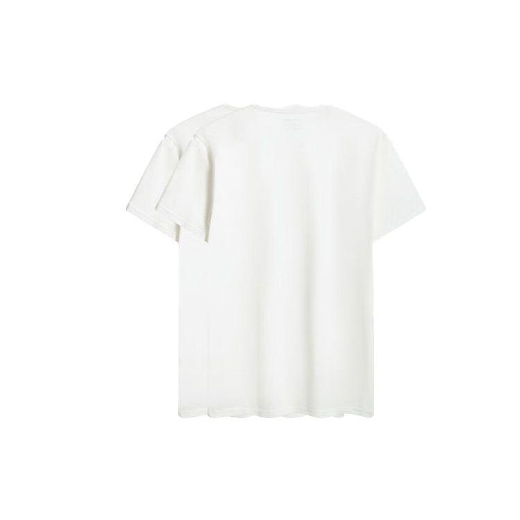 

Calvin Klein Solid Color Crew Neck Casual Short Sleeve T-Shirt Two Pack Men Tops White NB1088-100 L