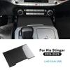 Real Soft Carbon Fiber For KIA Stinger LHD Car Gear Shift Storage Box Sticker Interior Accessories