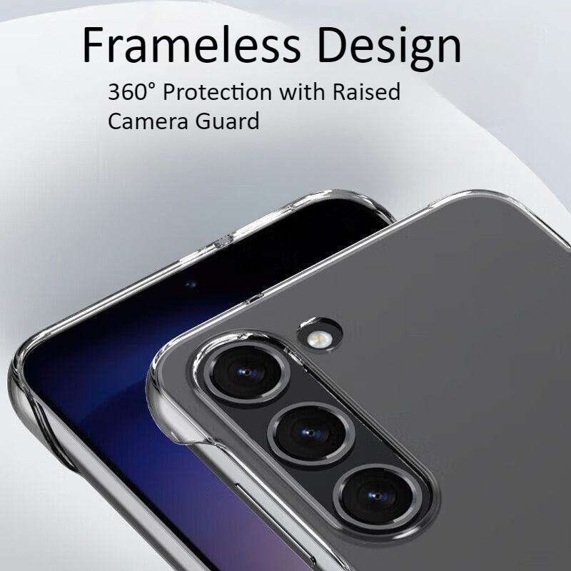 Pro Samsung Galaxy S25 S24 S23 Plus Ultra FE Bezrámečkový PC Kryt na telefon s25 s25edge s24+ s23ultra Průhledný Ultratenký Zadní kryt