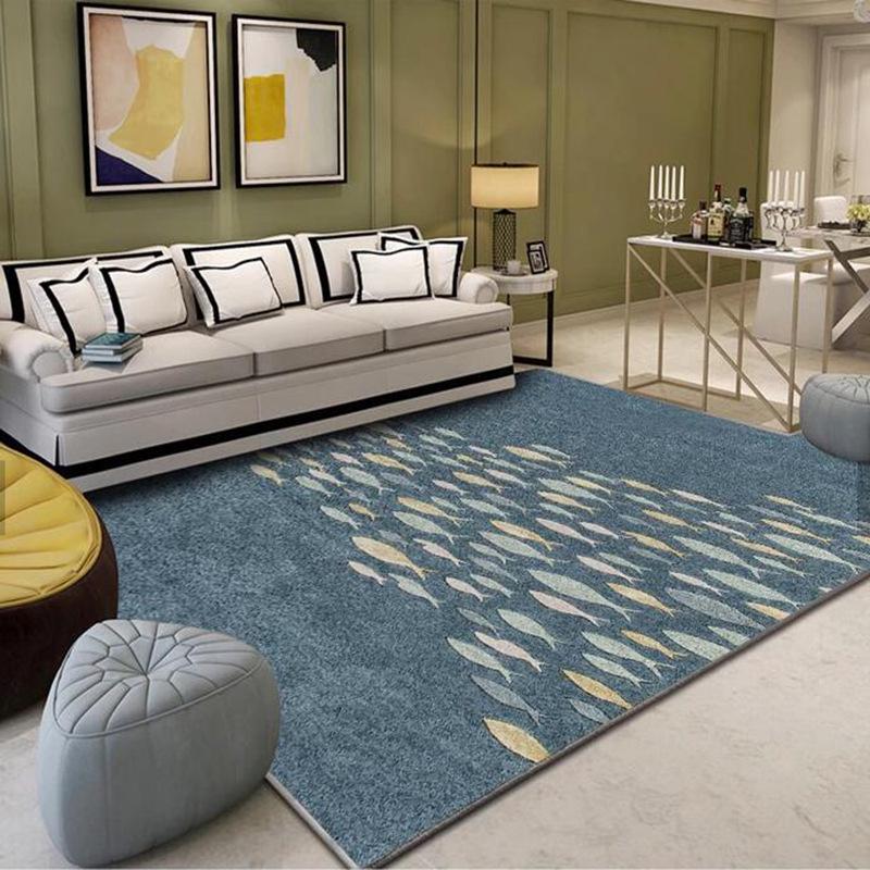 Luxurious Nordic Living Room Carpet & Bedside Blanket