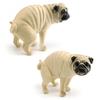 Simulated Dog Model PVC Sleeping Pooping Pug Shiba Figurine Statue Sculpture Home Office Desktop Decoration Ornament Kids Educational Animal Toy