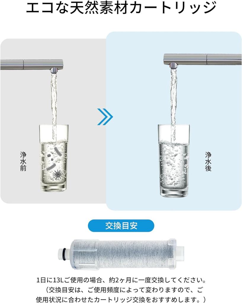 Genuine Replacement Cartridges for Water Filters High Chlorine Removes 12 Compatible with Integrated Water Filters Substances Compatible with Water