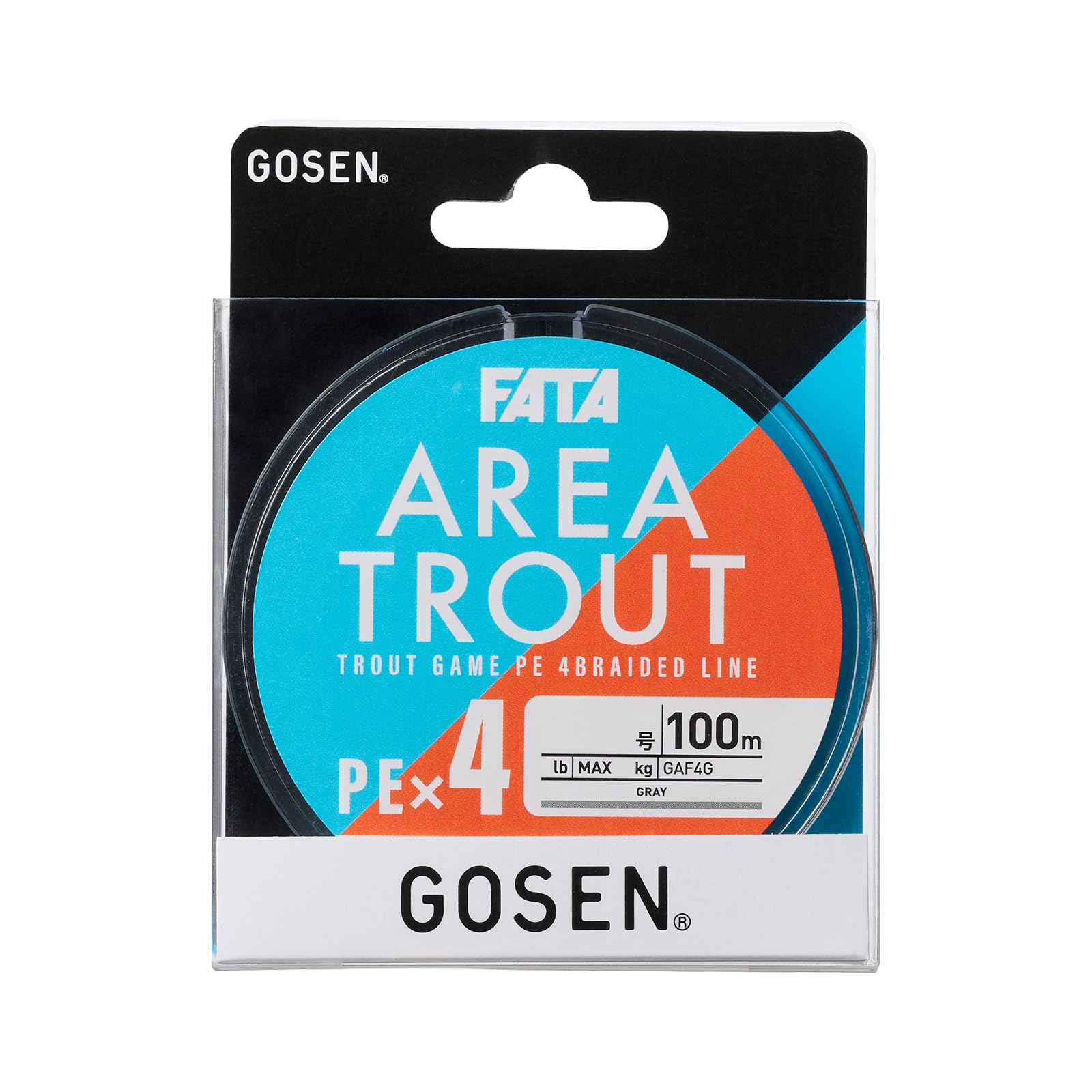 

GOSEN FATA AREA TROUT PE x 4 100m GAF4G1004 Gray 0.4 No. серый