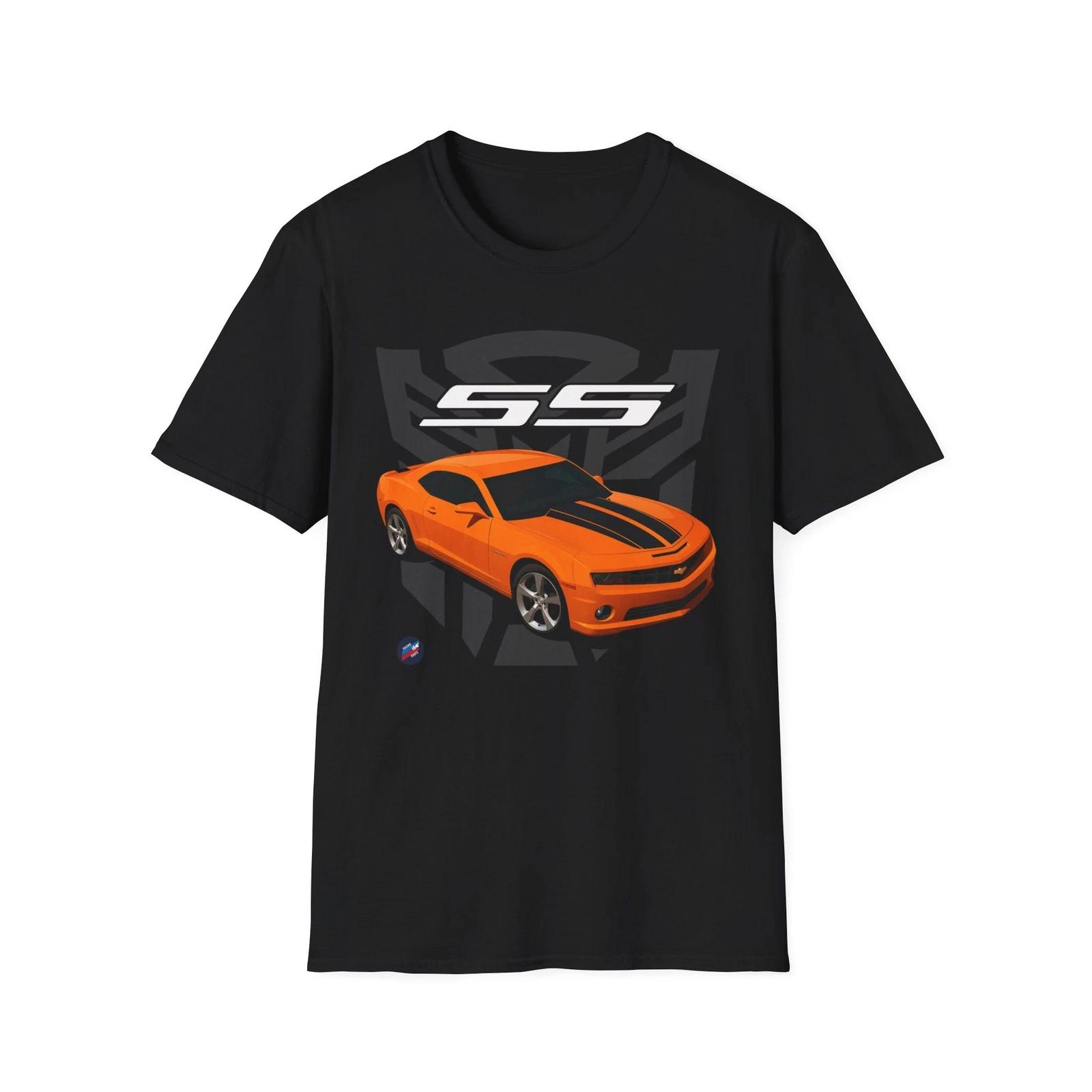 2010 Camaro SS Shirt – Orange Muscle Car Tee M