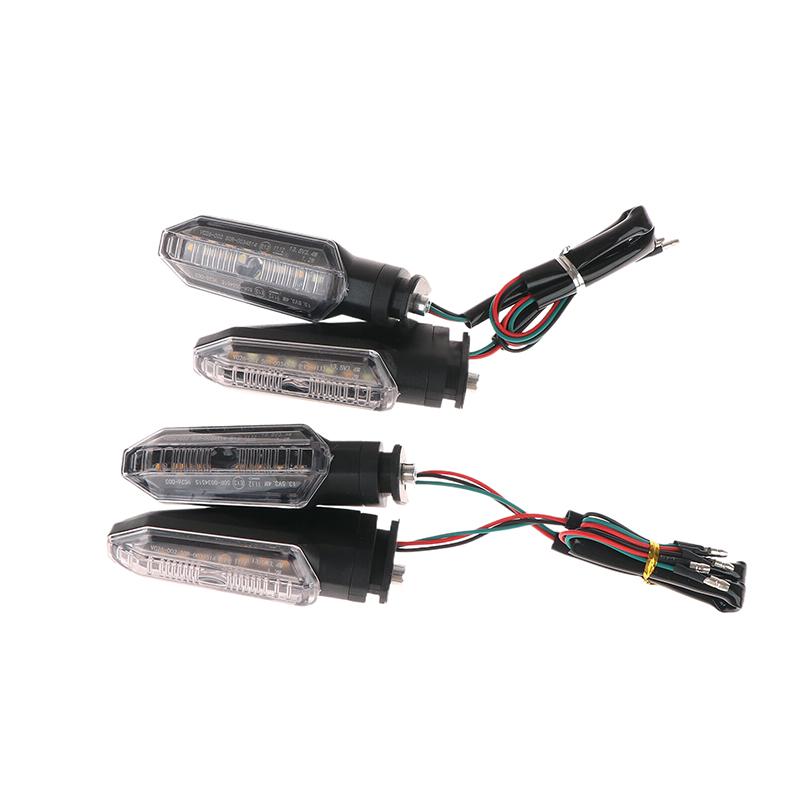 2Pcs Mini Amber Flashing Light Motorcycle Led Turn Signal Lights 8Mm Blinker Turn Signal Lamp 12V Moto Indicator Accessories