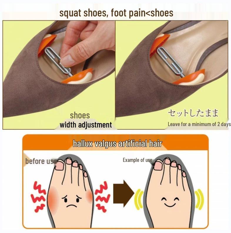 Жіночий універсальний розтягувач для взуття на підборах та балеток - Регульований пластиковий розширювач для літніх сандалій