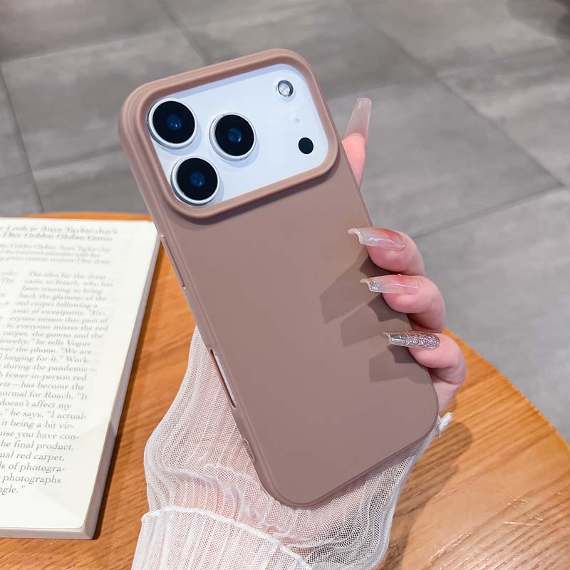 Luxury Matte Candy Color Silicone TPU Skin Feel Soft Case for IPhone 17 Air 16E 15 14 13 Pro Max Stain-Resistant Anti-Fall Cover