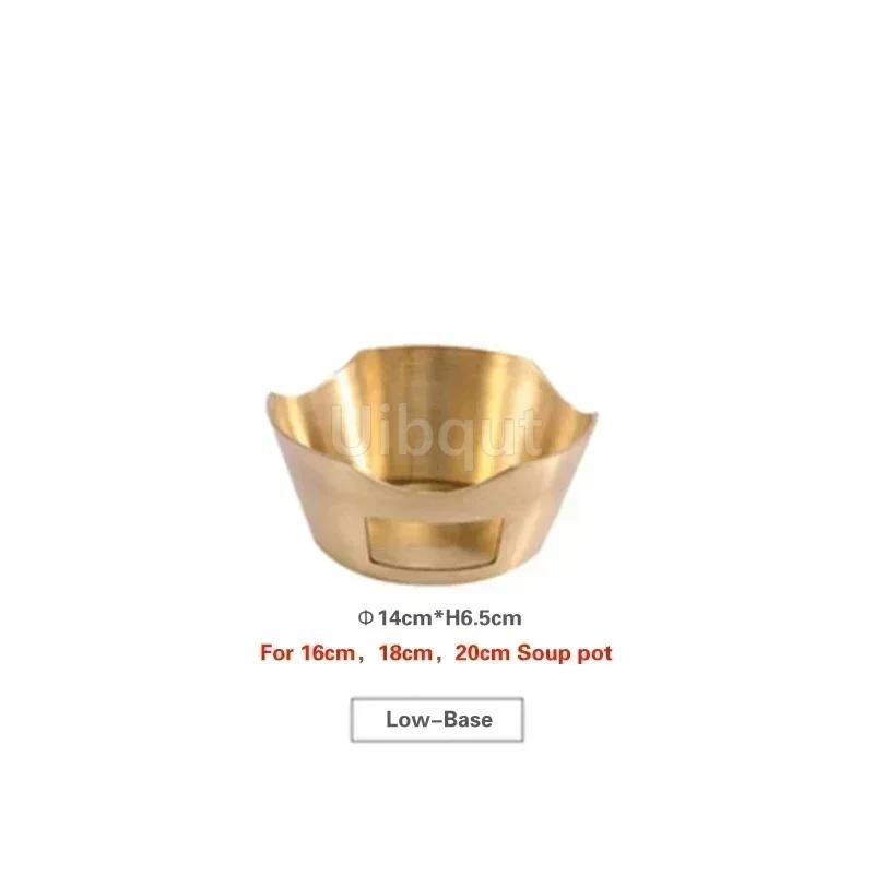 Southeast Asian style tableware Two-ear pot Rice cooker Brass Thai Cuisine soup pot Curry pot with two ears Thai tableware