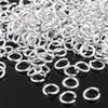 High Quality Small Opened Anodized Silver Aluminum Jump Rings for DIY Making