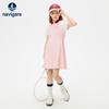 Navigare Girl's Short-Sleeve Polo Dress with Cinched Waist
