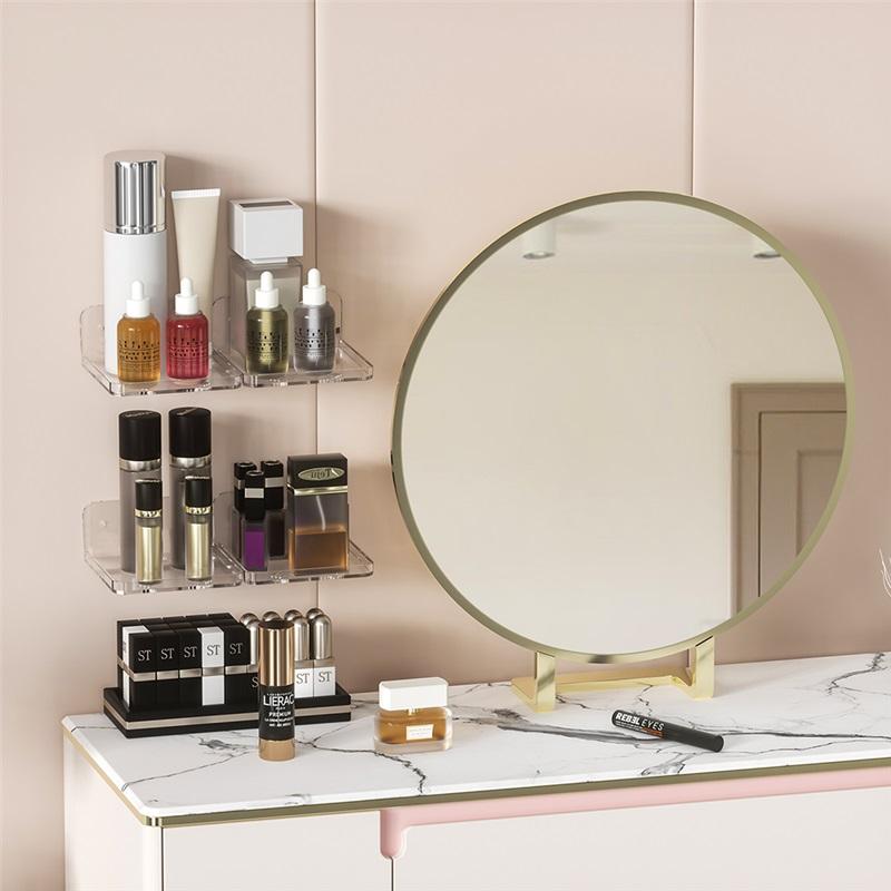 Μικρό Πλωτό Ράφι Αυτοκόλλητο Επιτοίχιο για Μικροαντικείμενα Βάση Soundbar Έξυπνο Ηχείο Διαφανές Πλαστικό Επιτοίχιο Ράφι Χωρίς Τρύπημα