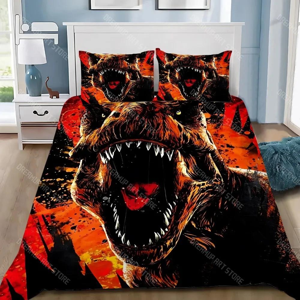 Cartoon Dinosaur Park World Duvet Cover Pillowcase Bedding Set Adult Boys Girls Bedroom Decoration Children Single Double S