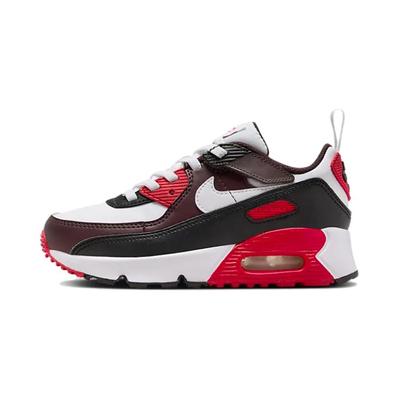 Air Max 90 EasyOn Cushioning, Wear Resistant Low Top Kids Lifestyle Shoes White Red Black Kids' HF6357-600