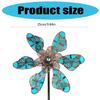 Rotating Wind Spinner Windmill Sculpture Metal Garden Art Weatherproof Yard Decoration Gift Suitable for Lawn Landscape