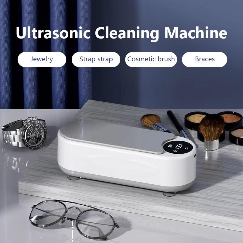 Ultrasonic Cleaner Wireless Glasses Cleaning Machine Eyewear Watch Jewelry Braces Cleaner Vibration Cleaning Box Removing Stains