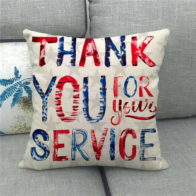 American Flag Declaration Of Independence Digital Printing Short Plush Pillow Covers For Sofa Office Cushion Cover Home Goods