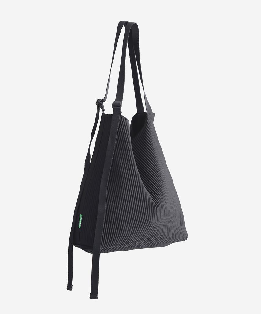 Green Stuff Spacious Loose Fit Shopper Bag 57 Pleated - Black
