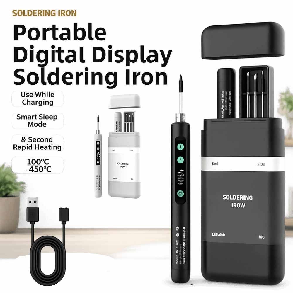 Speed Heating Electric Iron Solder Adjustable Temperature Welding Tool Kit Pen Electronics Repair