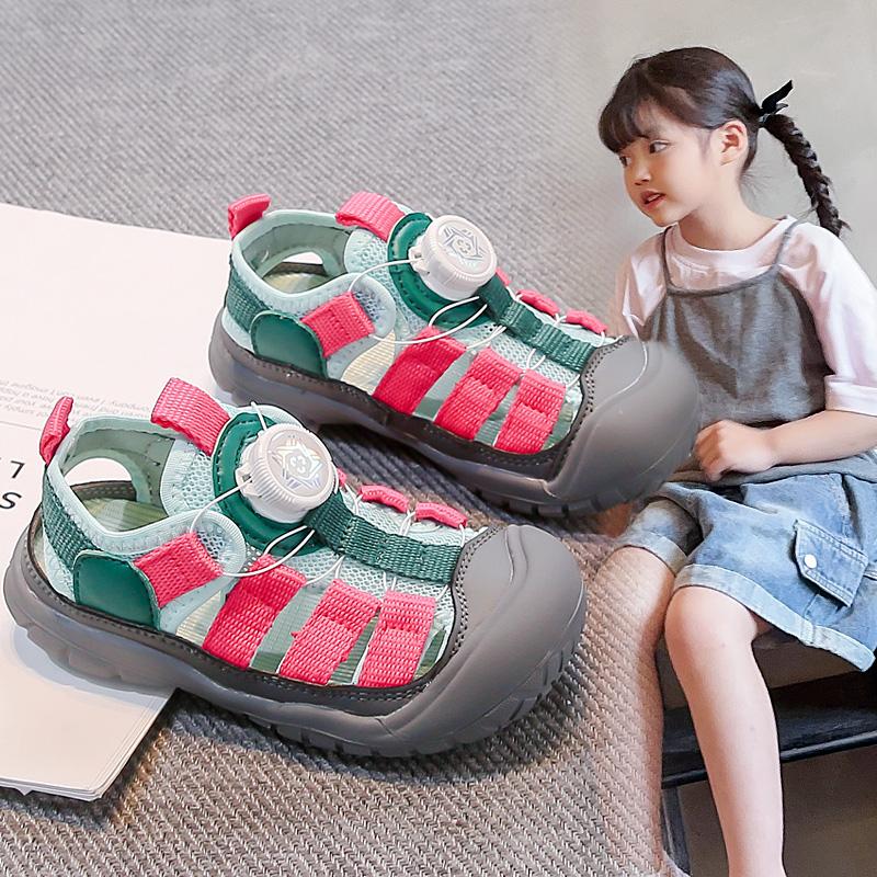 

Students Casual Shoes Toes Capped Kids Sandals Camouflage Non-slip 2025 Summer Brand New Children Sports Shoes Mesh Breathable 26
