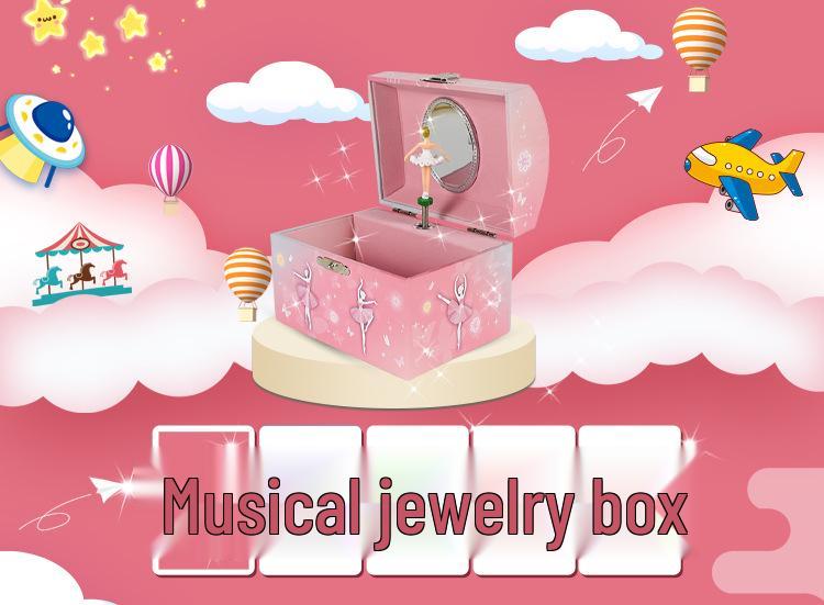 Cross-border Ballet Christmas Music Jewelry Box for Girls - New Year Gift, Children's Toy (40219)