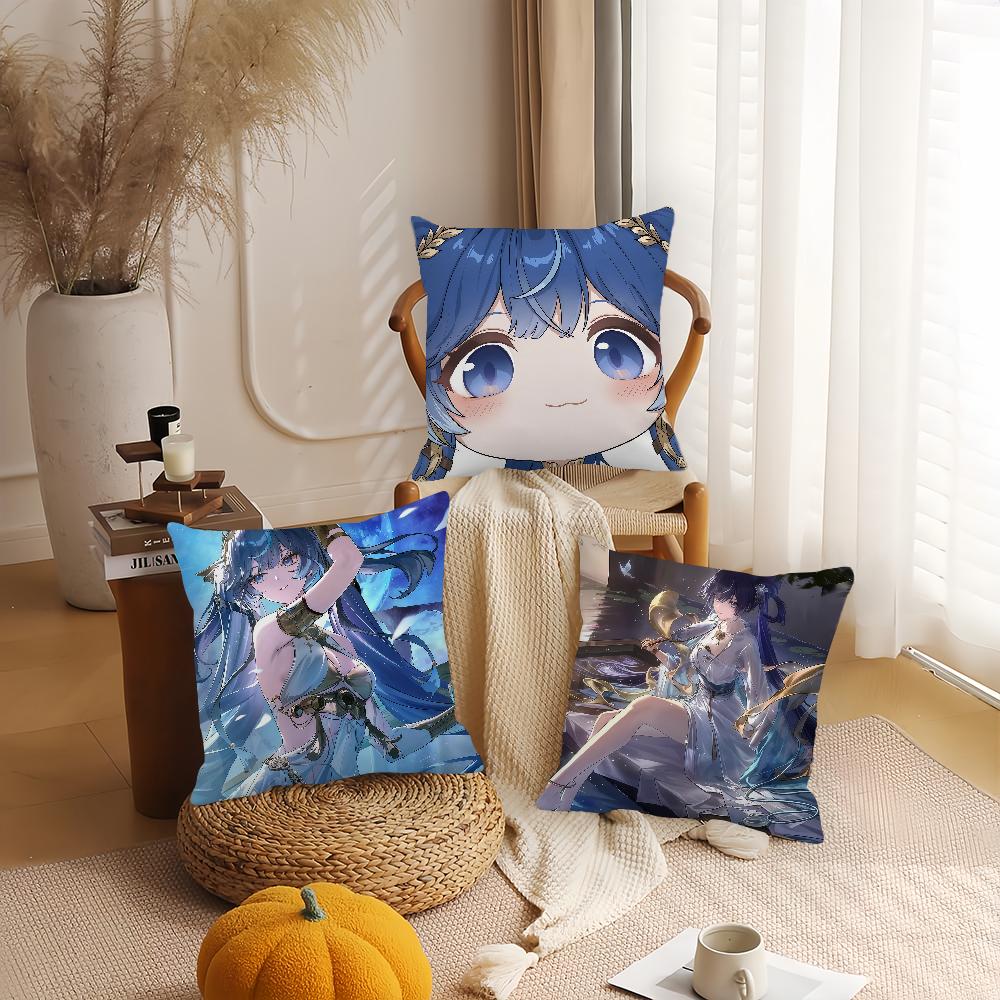 Spel Wuthering Waves IUNO Kuddfodral Kontorskuddar Lämpliga för Soffa Bil Sovrum Dekorativt Kuddfodral