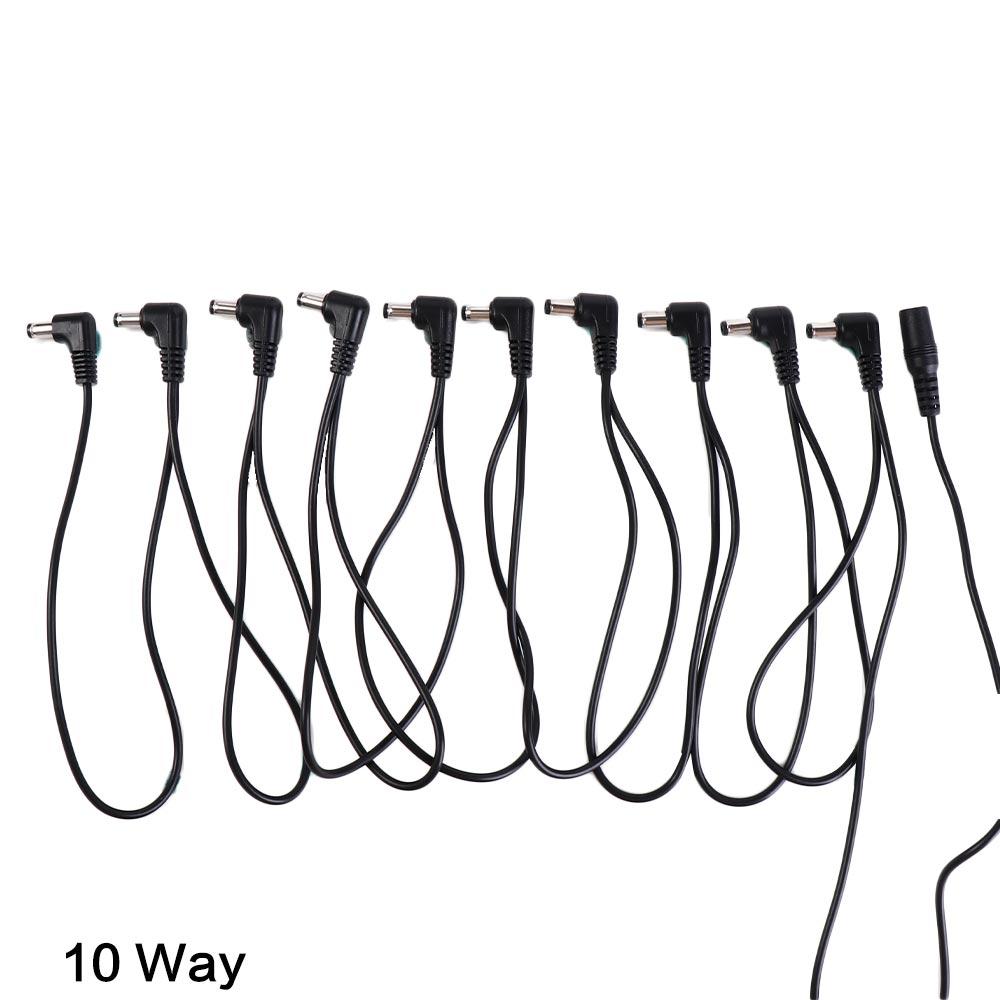 1 to 2 3 5 6 8 10 Ways Daisy Chain Cable 9V DC Power Cord Guitar Pedal Power Cord Copper PVC Guitar Pedal Chain