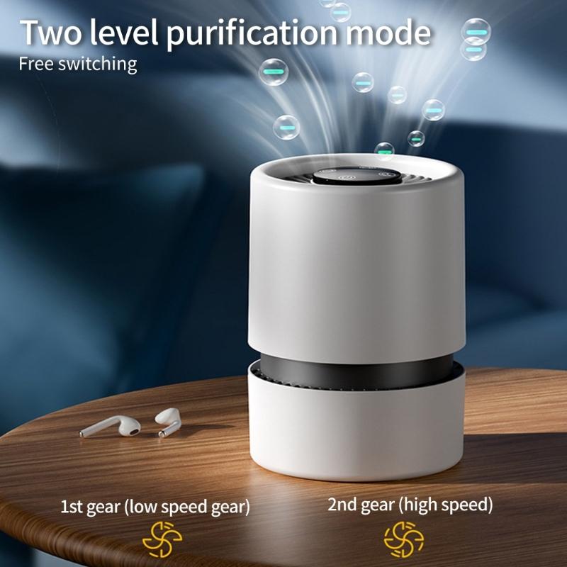 Air Purifiers for Bedroom Home Desk Small Air Purifiers Quiet Small Air Filter Cleaner with USB Cable for Bedroom Deskto