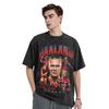 Vintage Erling Haaland Norwegia Vintage Spłowiony T-shirt Dla Mężczyzn Kobiet Okrągły Dekolt Krótki Rękaw Góry Koszulki Letnie Góry