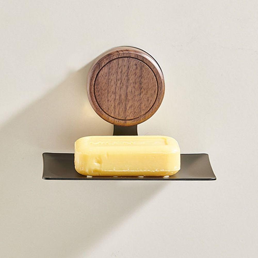 1/2pcs Suction Cup Bathroom Soap Dish Punch-free Shower Soap Holder  for Kitchen Sink