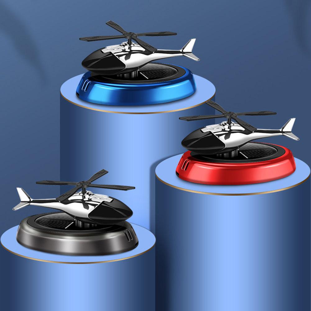 2024 Nowy zasilany energią słoneczną samochód zapach helikopter odświeżacz powietrza dekoracja samochodu obrotowy odświeżacz powietrza do biura odświeżacze ozdoby
