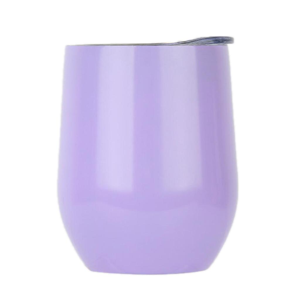 Stainless Steel Wine Tumbler Double Wall Insulated Drinking Cup with Lid for Outdoor Camping Picnic
