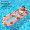 Aufblasbares Sommer-PVC-Schwimmbett mit Sonnenschutz und Rückenlehne