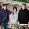 Mark Fairwhale Men's Loose-Fit American-Style Hooded Pullover Sweatshirt
