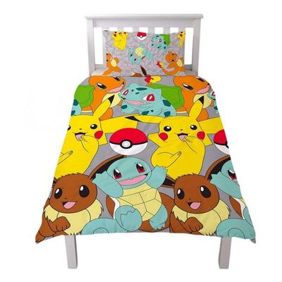 Conjunto de Edredão Reversível com Estampa Repetida