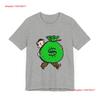 POP Culture Classics Take the Money Jersey  T Shirt Vintage Washed Slightly Fashion Soft Graphic Streetwear Stylish Versatile