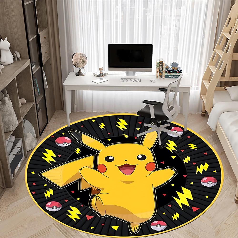 1pc , PokémonChair Carpet for Office, Non-slip, Soft and Durable Office Rug for Interior Decoration, Perfect for Office yy250925097