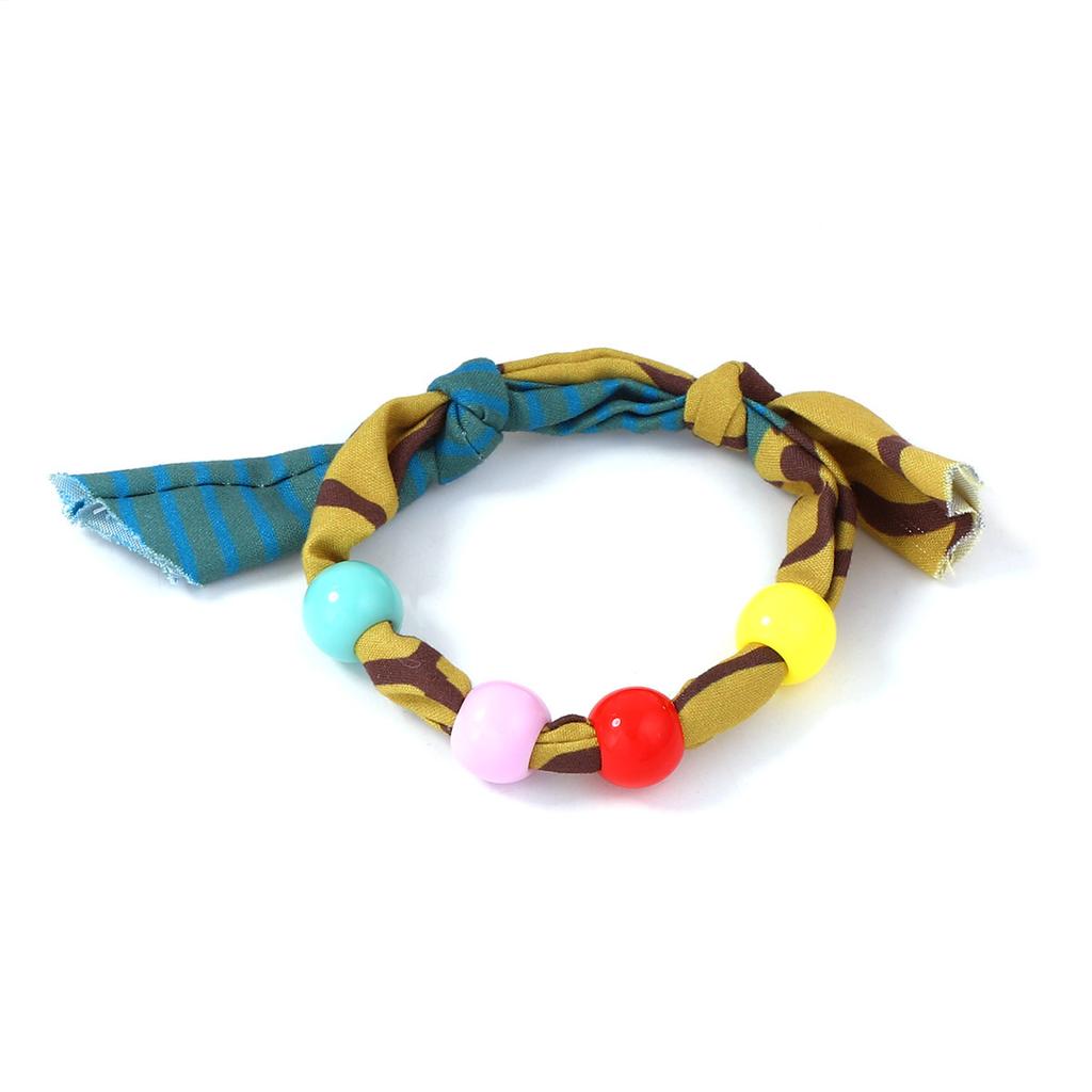Simple Casual Street Hip Hop Punk Style Braided Rope Type Beaded Color Bracelet Versatile Couple Accessories
